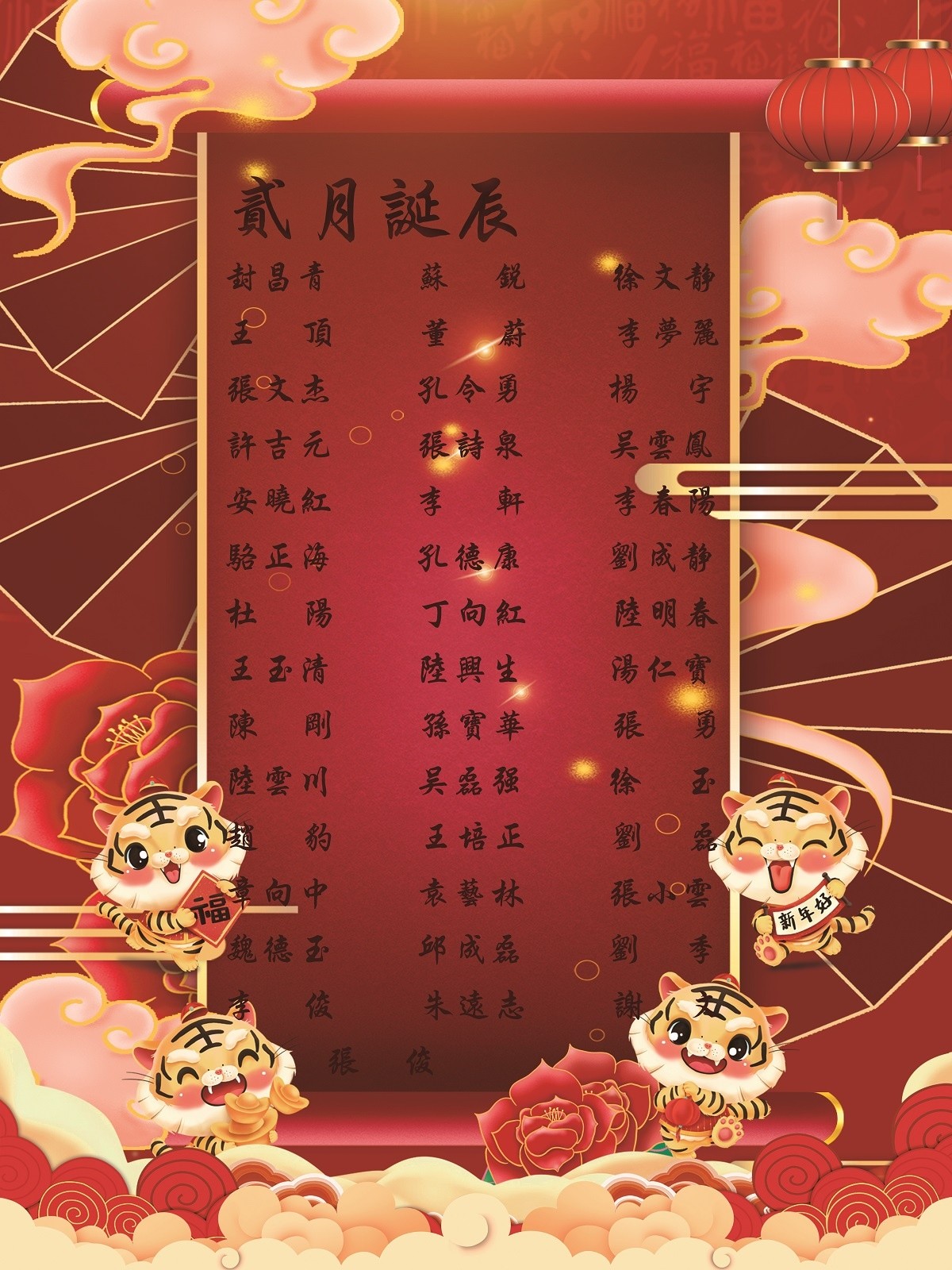 【生日祝?！抗ё?2月生日的員工生日快樂！